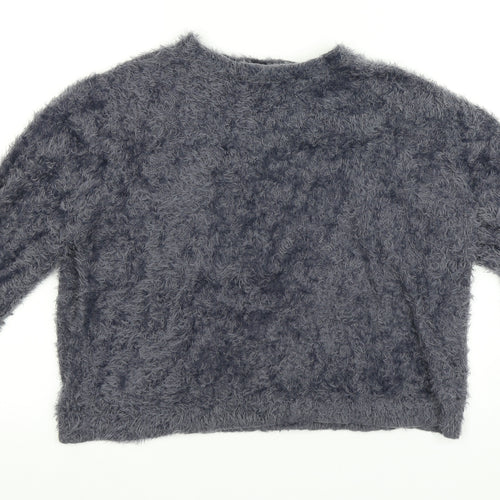 Pull&Bear Womens Blue   Pullover Sweatshirt Size XL