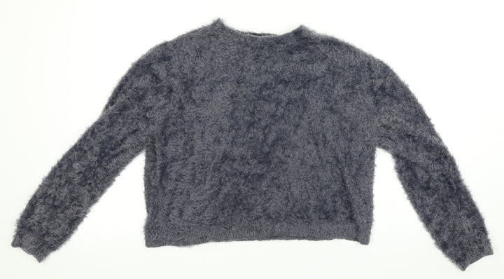 Pull&Bear Womens Blue   Pullover Sweatshirt Size XL