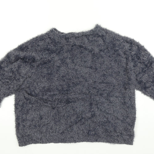 Pull&Bear Womens Blue   Pullover Sweatshirt Size XL