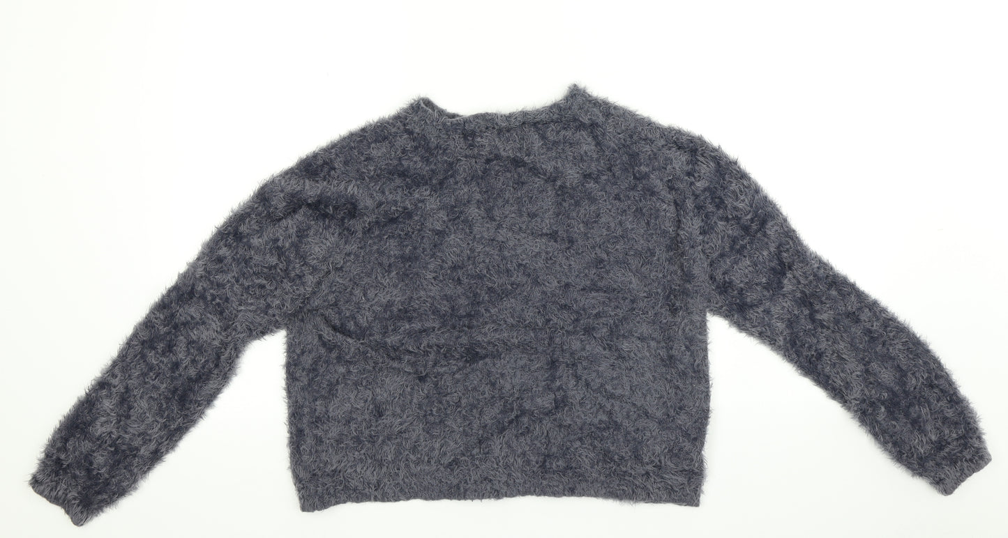 Pull&Bear Womens Blue   Pullover Sweatshirt Size XL