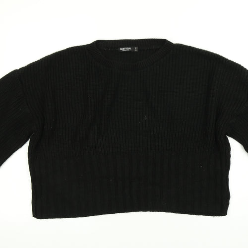 Nasty Gal Womens Black   Pullover Jumper Size S