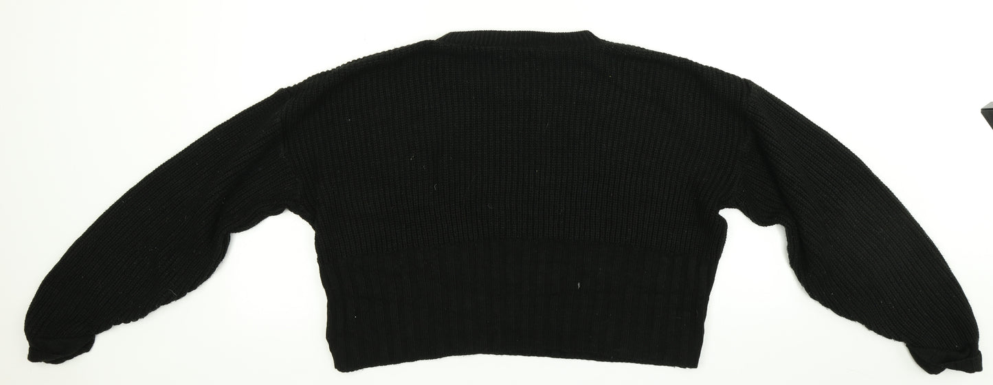 Nasty Gal Womens Black   Pullover Jumper Size S