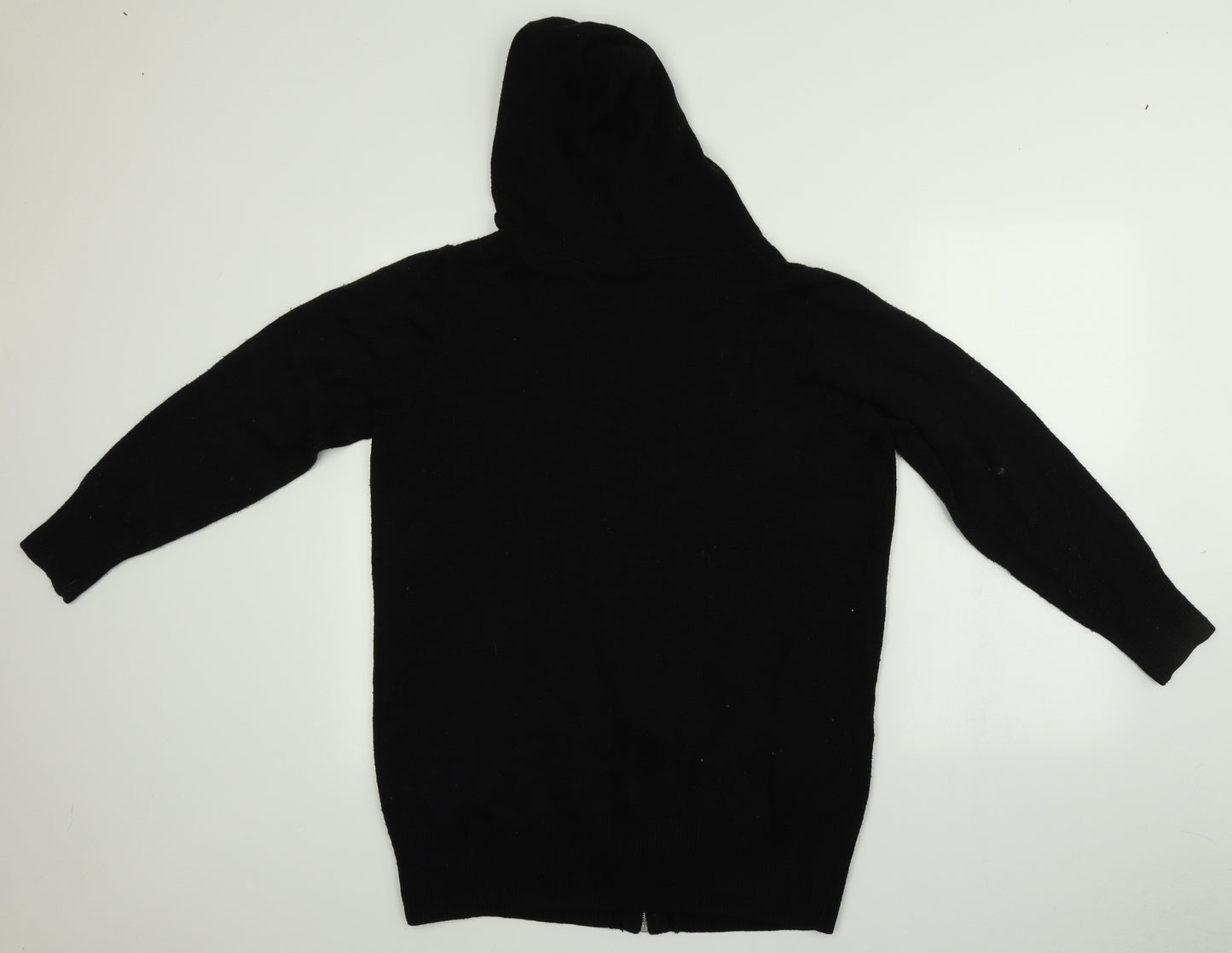 Preworn Womens Black   Full Zip Hoodie Size 16