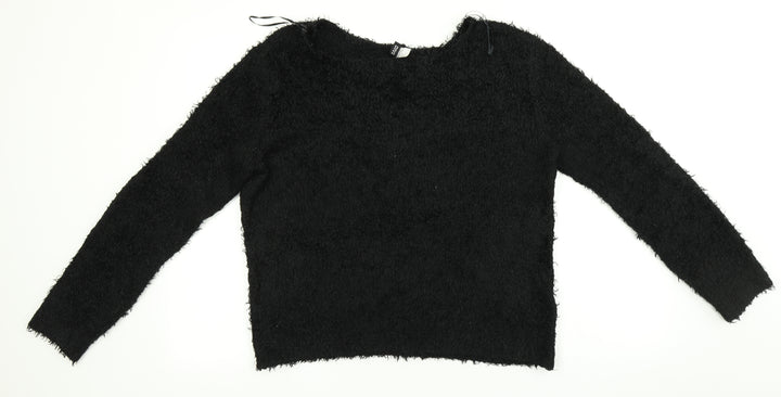 Divided Womens Black   Pullover Jumper Size M