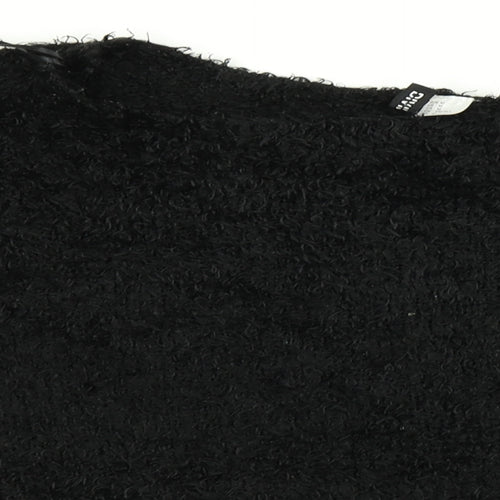 Divided Womens Black   Pullover Jumper Size M