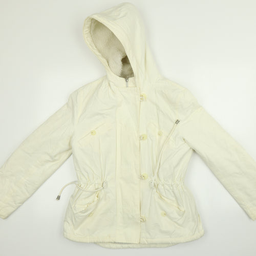 NEXT Womens Beige   Parka Coat Size 10