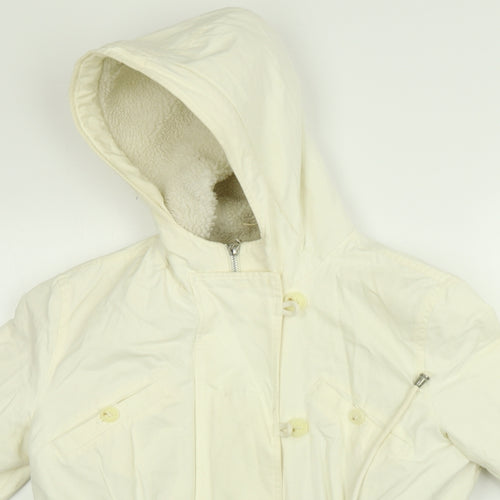 NEXT Womens Beige   Parka Coat Size 10