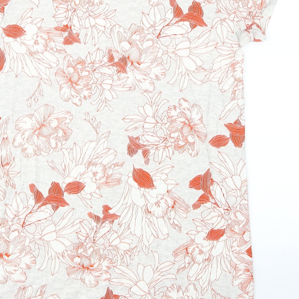 George Womens Multicoloured Floral  T-Shirt Dress  Size 12  - Beach Wear, Shoulder cut out