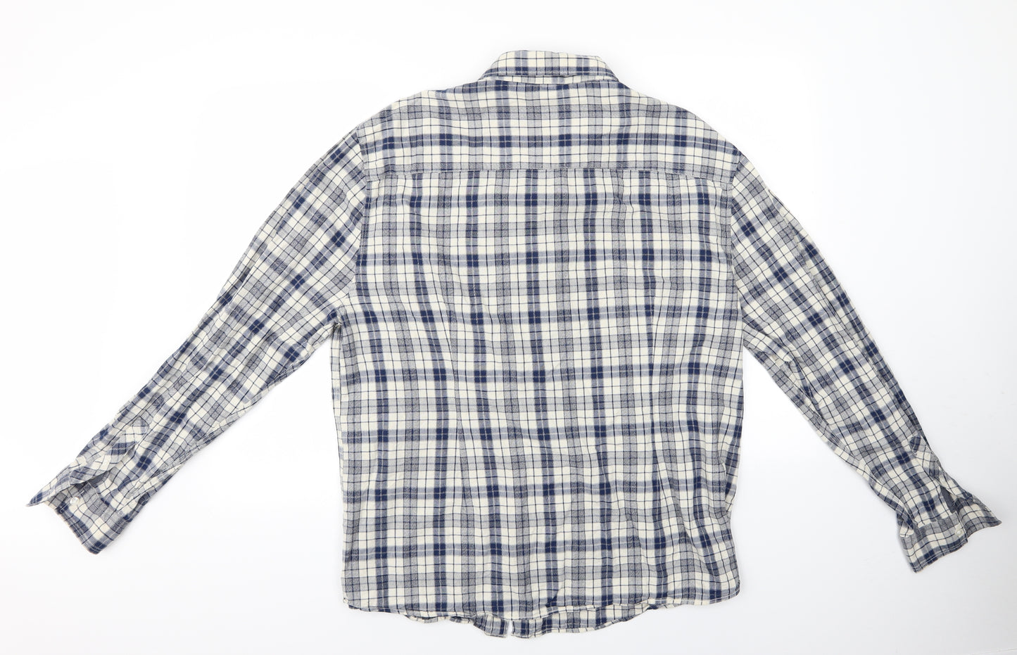 Easy Mens Blue Check   Button-Up Size 3XL  - Check Shirt