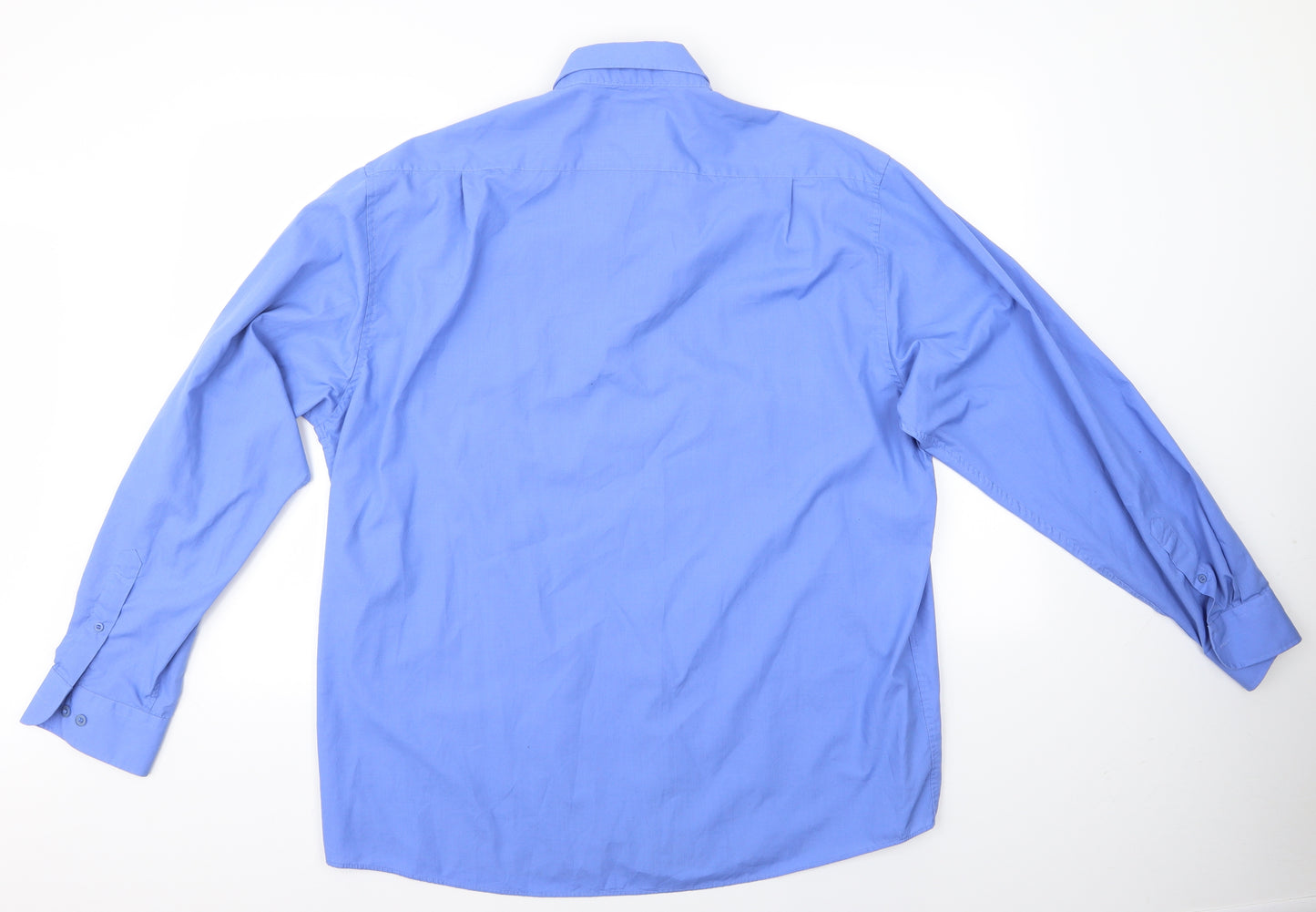 George Mens Blue    Dress Shirt Size 17  - Formal Shirt
