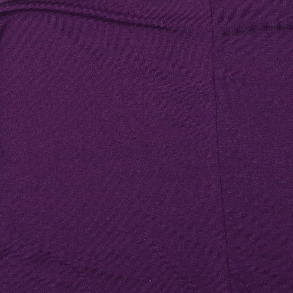 Zanzea Womens Purple   Pullover Jumper Size 2XL  - Batwing Sleeve