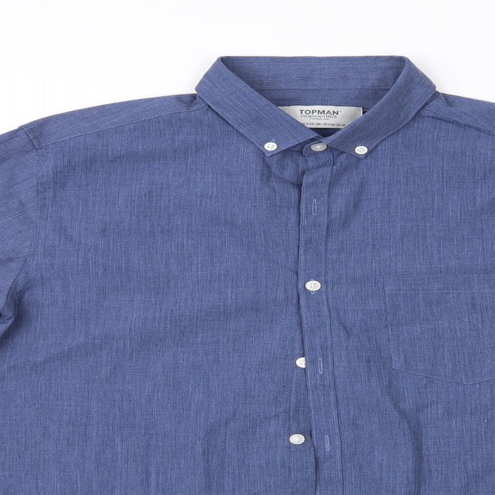 Topman Mens Blue    Button-Up Size M  - Casual Shirt