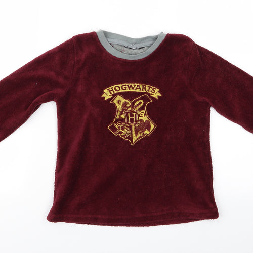 Primark Boys Purple    Pyjama Top   - Harry Potter Logo
