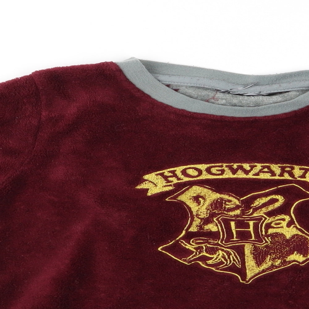 Primark Boys Purple    Pyjama Top   - Harry Potter Logo