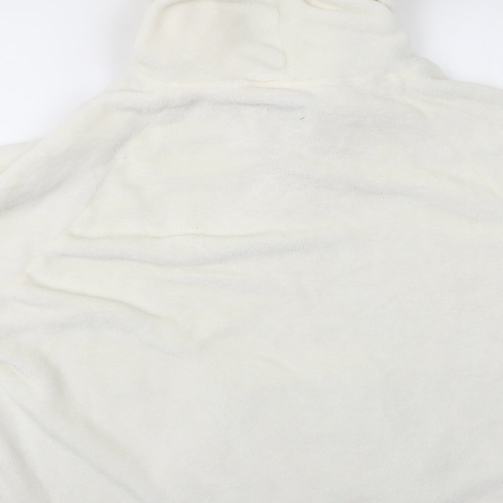 Florence and Fred Womens Ivory   Overcoat Poncho Size S  - Hooded Poncho