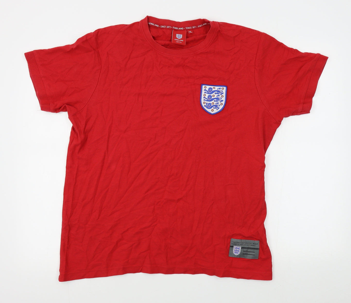 England Mens Red    T-Shirt Size XL