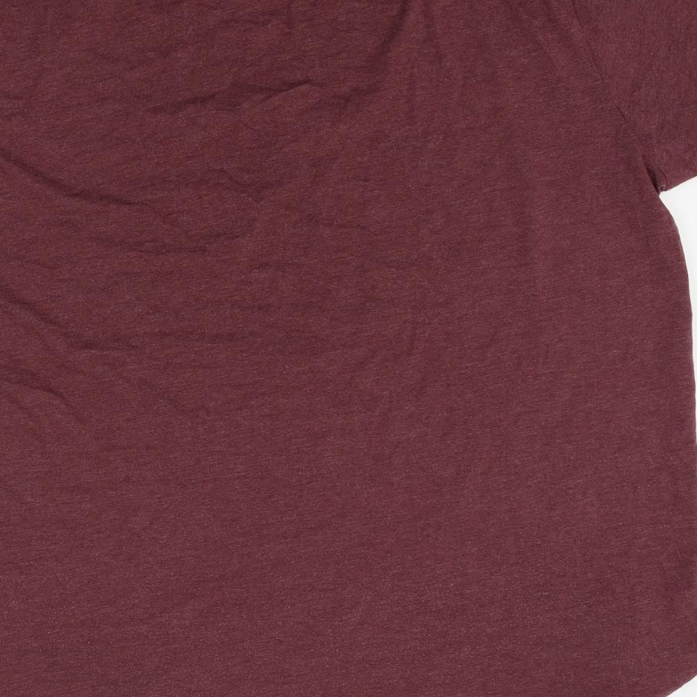 JACK & JONES Mens Red    T-Shirt Size 2XL