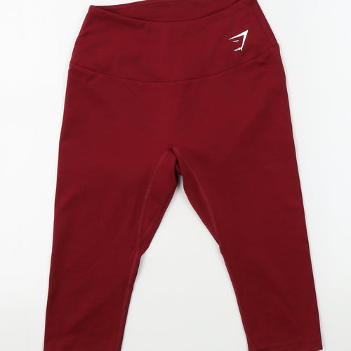 Gymshark Womens Red   Biker Shorts Size S