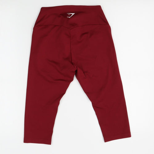 Gymshark Womens Red   Biker Shorts Size S