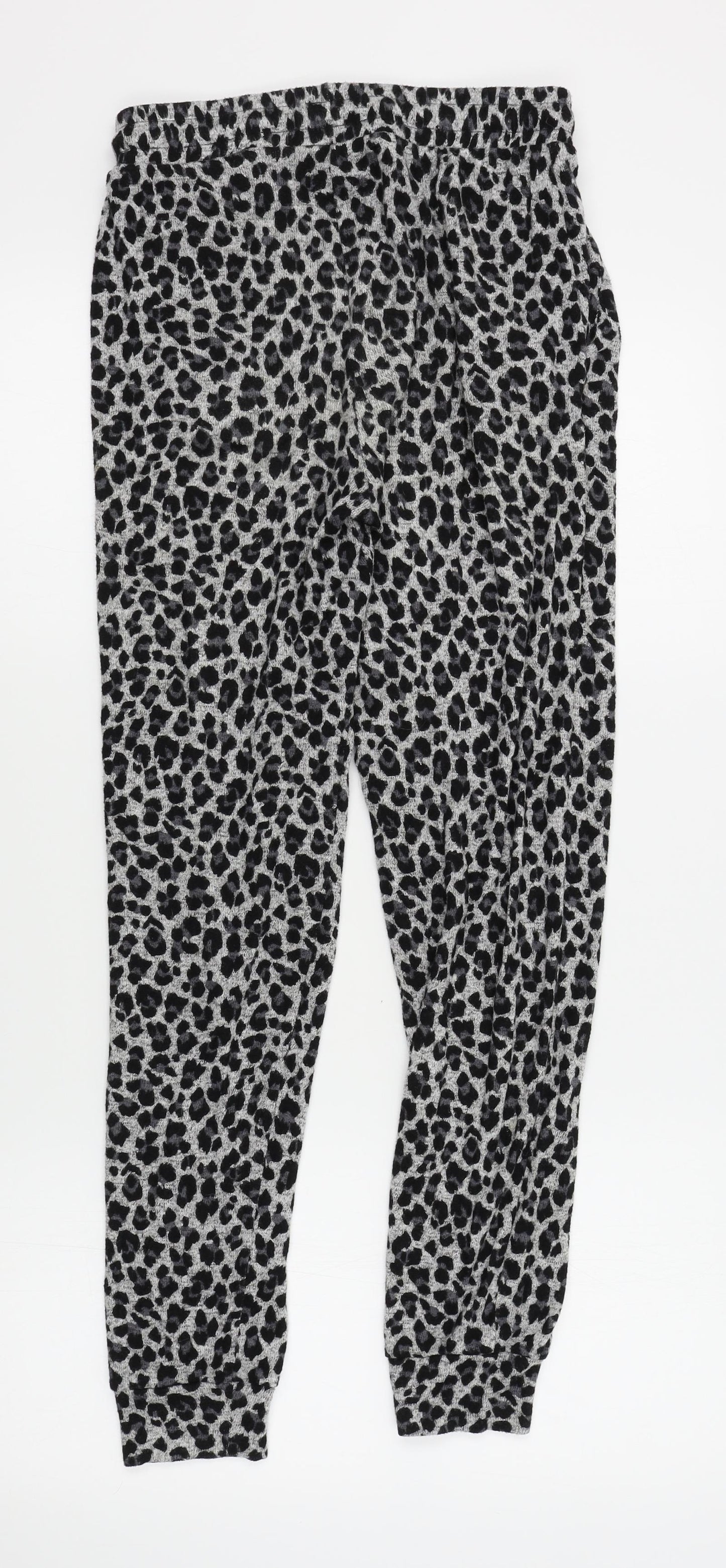 F&F Womens Grey Animal Print   Lounge Pants Size 6