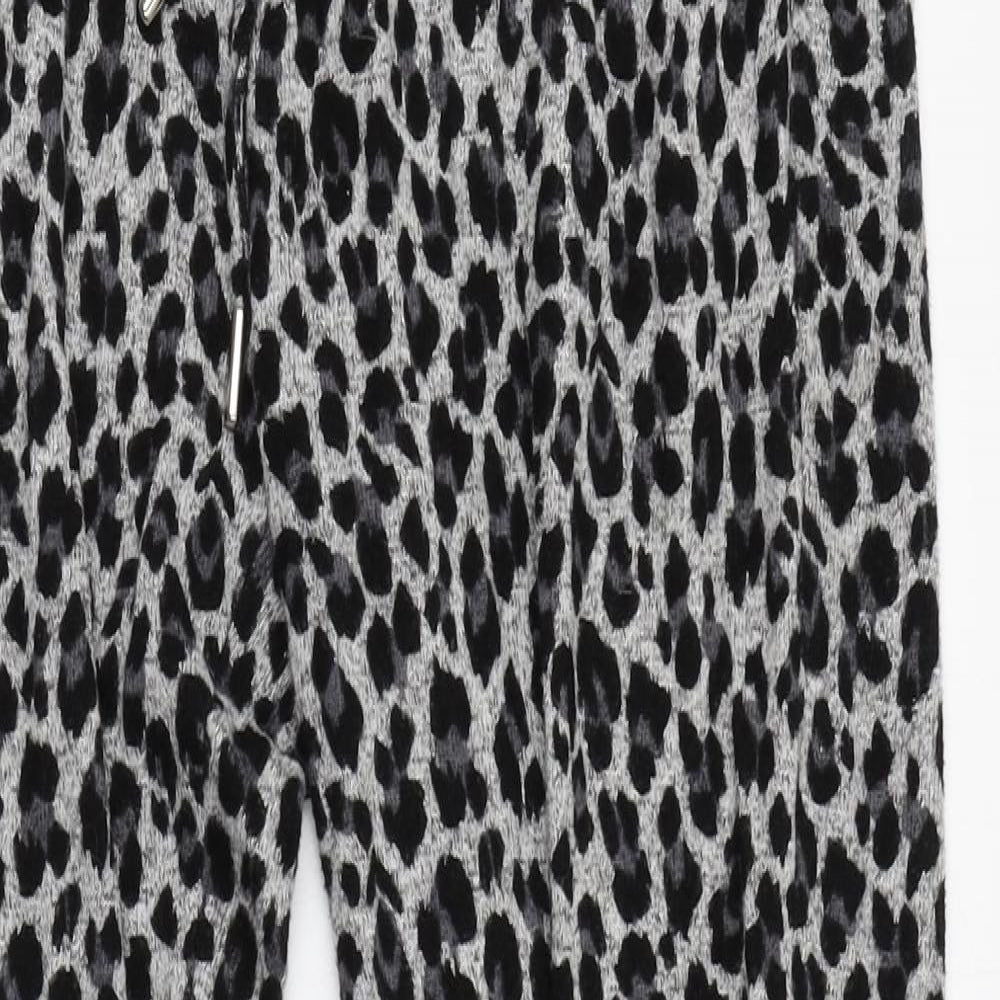 F&F Womens Grey Animal Print   Lounge Pants Size 6