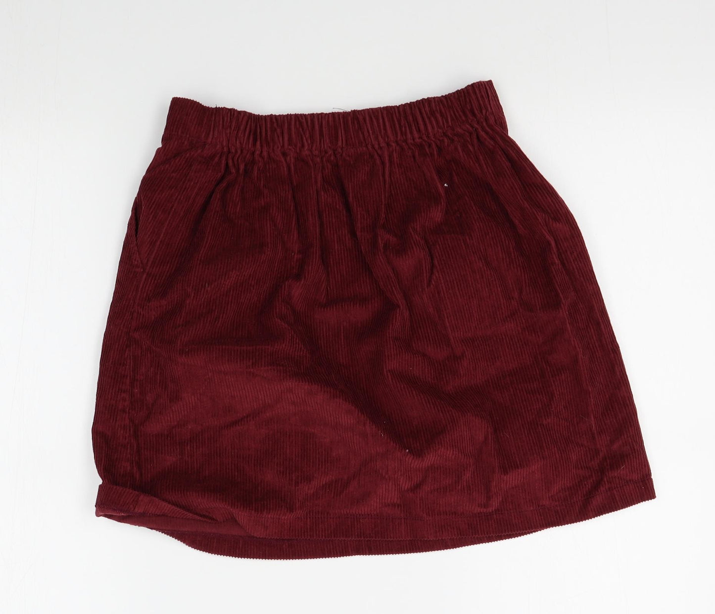 TU Girls Red  Corduroy A-Line Skirt Size 12 Years