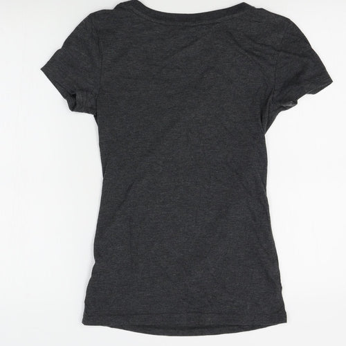 Reebok Womens Grey   Basic T-Shirt Size XS