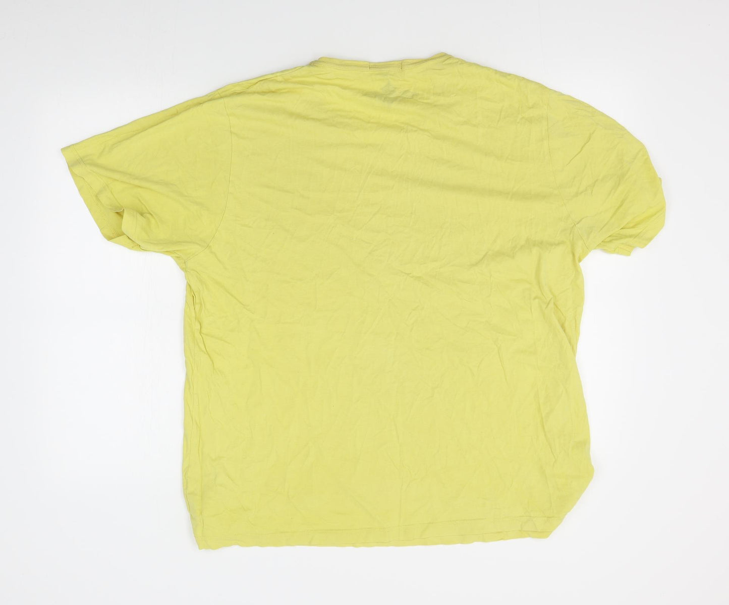 George Mens Yellow    T-Shirt Size XL