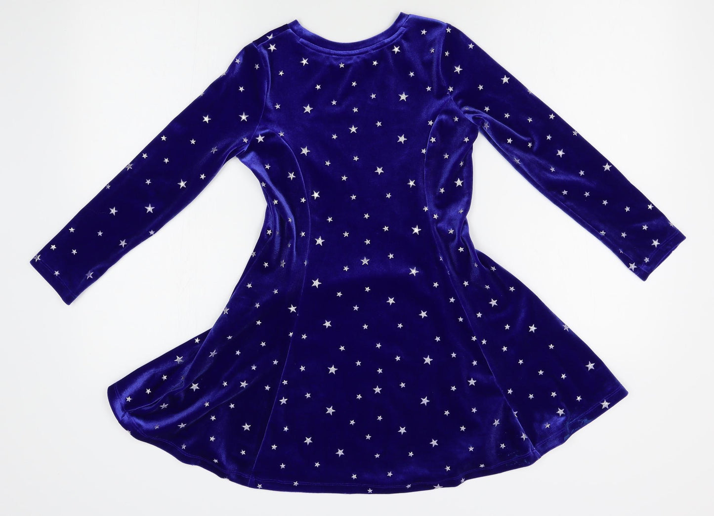 M&S Girls Blue   Fit & Flare  Size 7-8 Years