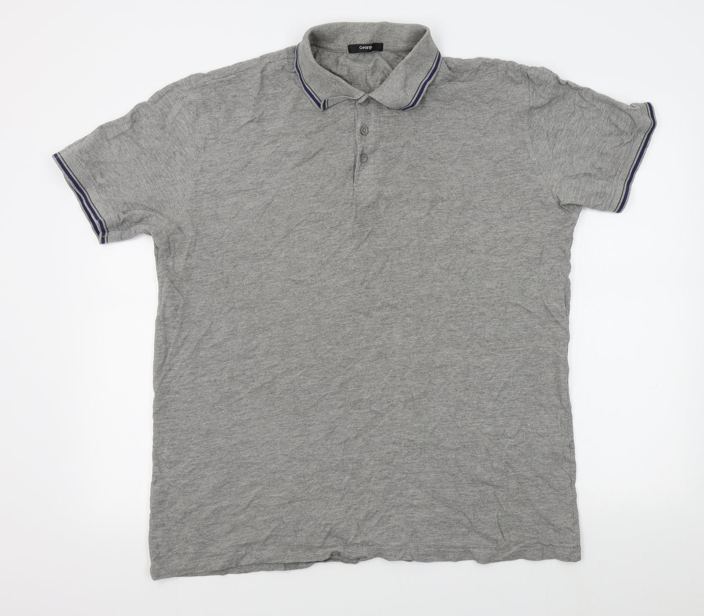 George Mens Grey    Polo Size 2XL