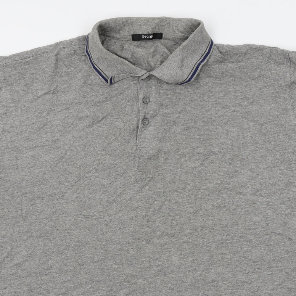 George Mens Grey    Polo Size 2XL