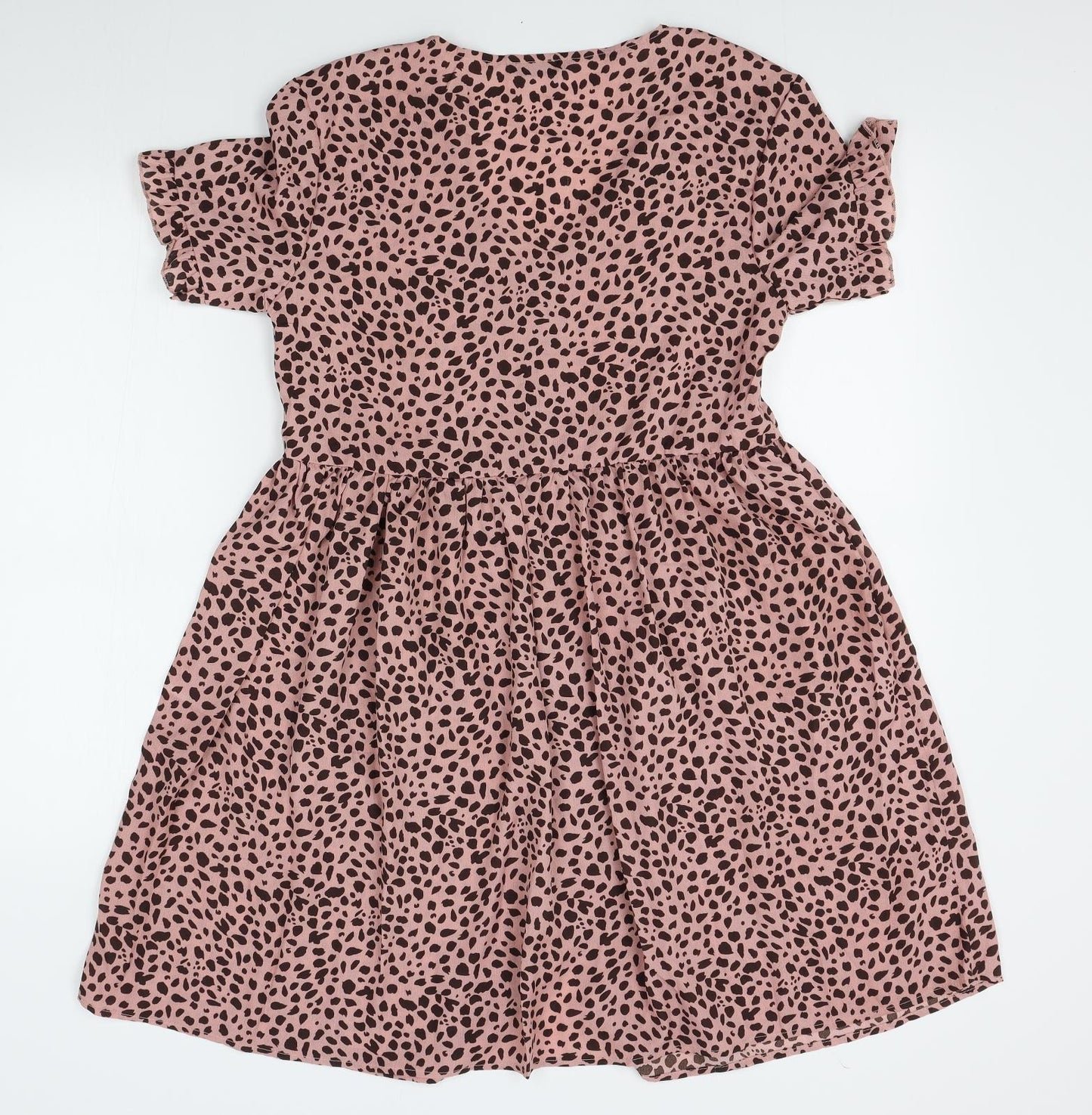 SheIn Womens Pink Animal Print  A-Line  Size S