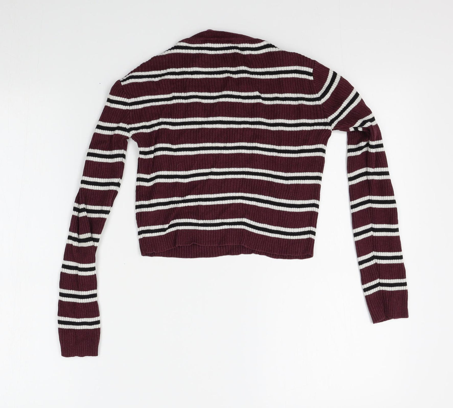 Miss E-vie Girls Red Striped  Pullover Jumper Size 11-12 Years
