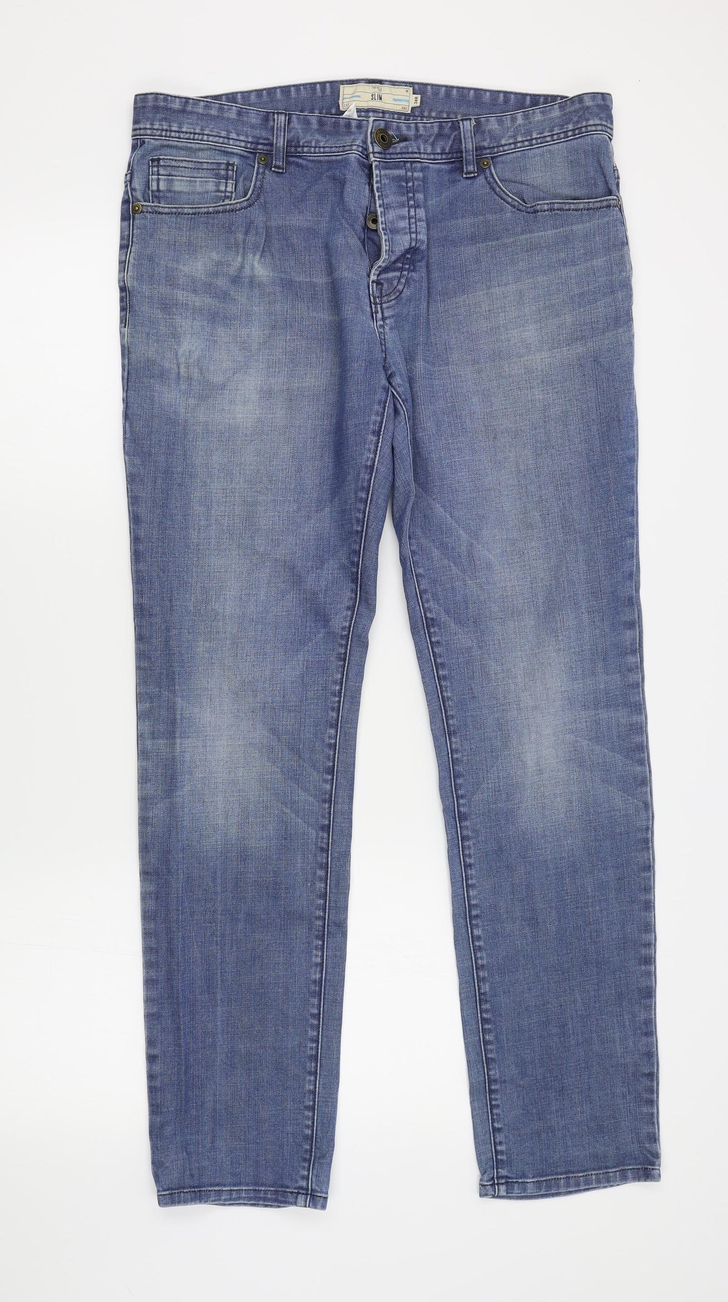 NEXT Mens Blue   Straight Jeans Size 34 L31 in