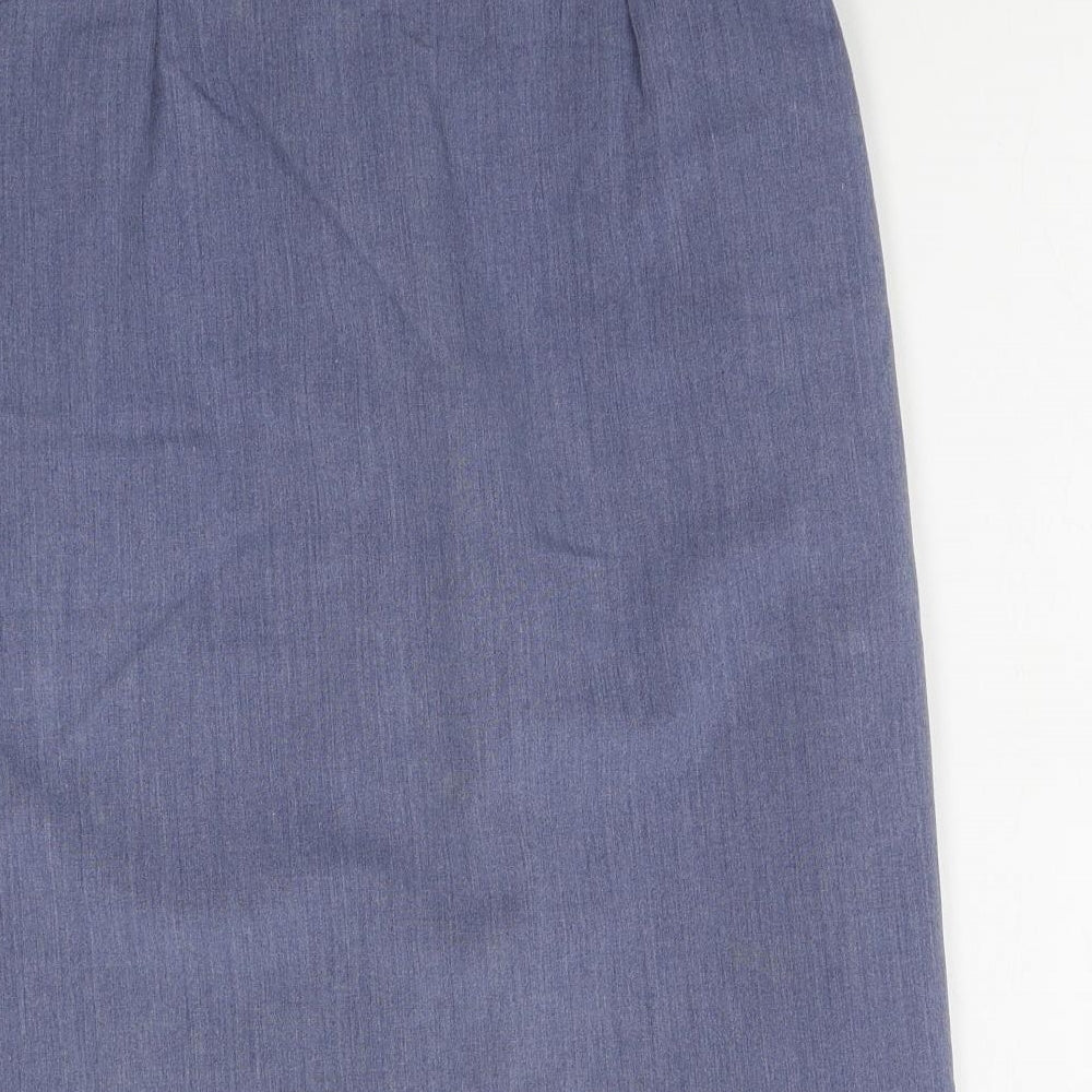 Preworn Womens Blue   Straight & Pencil Skirt Size 14