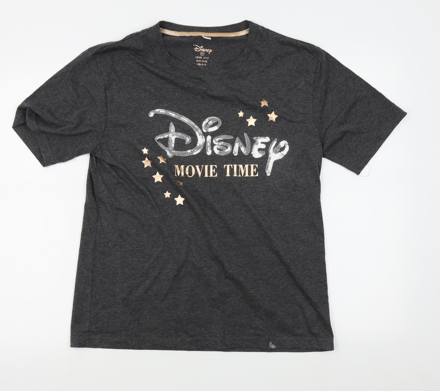 Primark Womens Grey    Pyjama Top Size M  - Disney