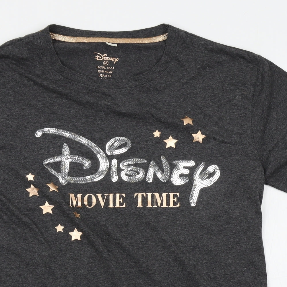 Primark Womens Grey    Pyjama Top Size M  - Disney