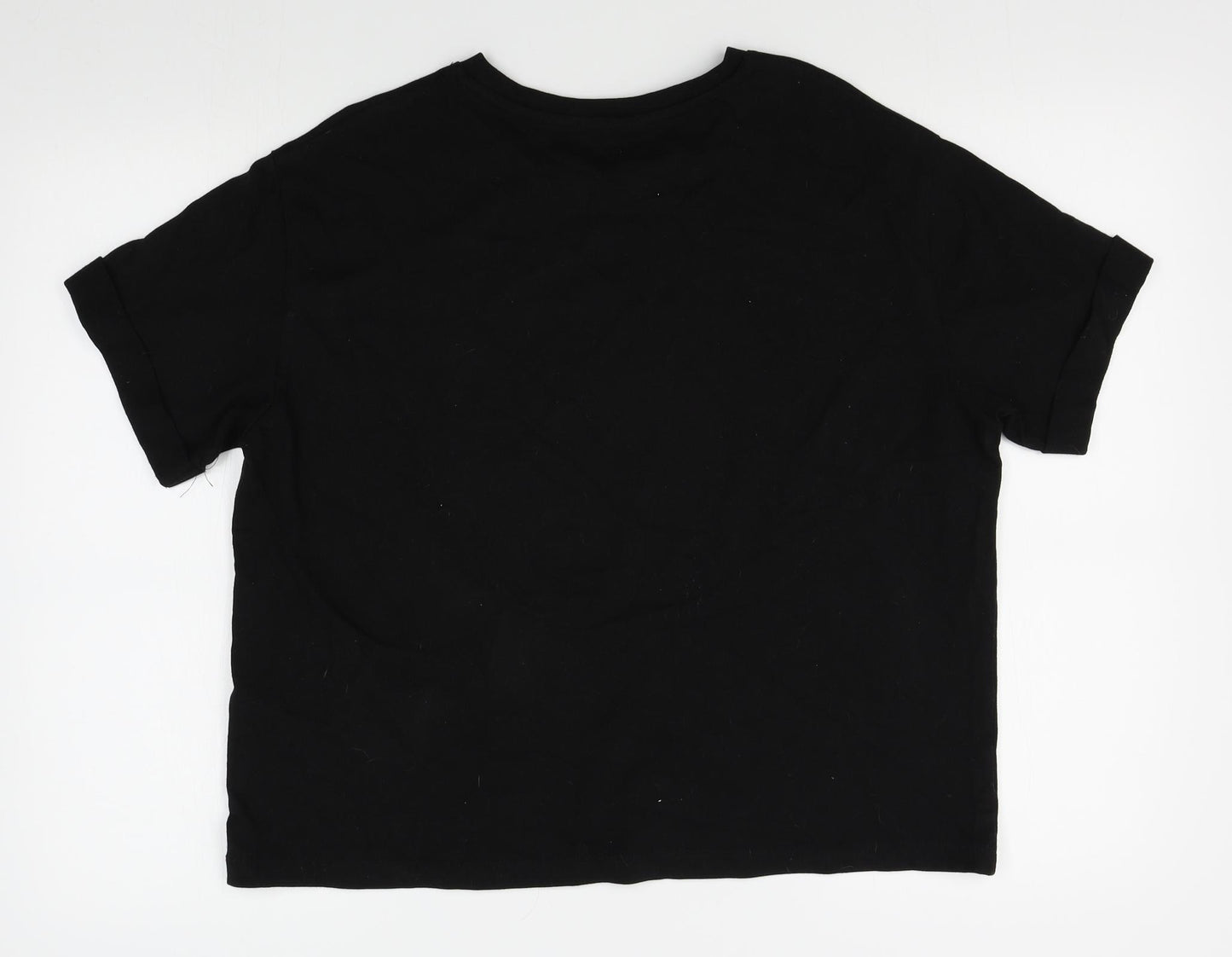 Stradivarius Womens Black   Basic T-Shirt Size M