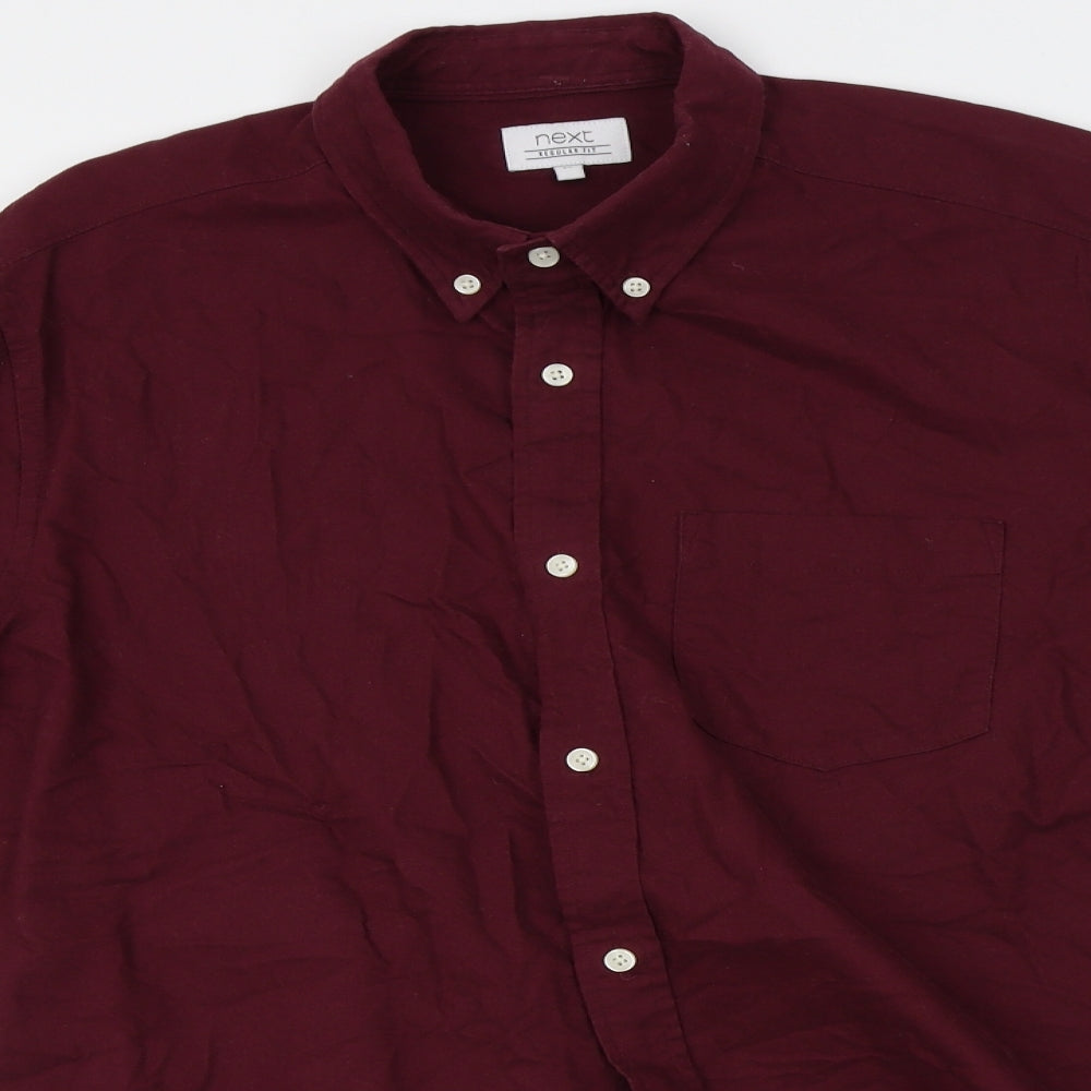 NEXT Mens Red    Dress Shirt Size M
