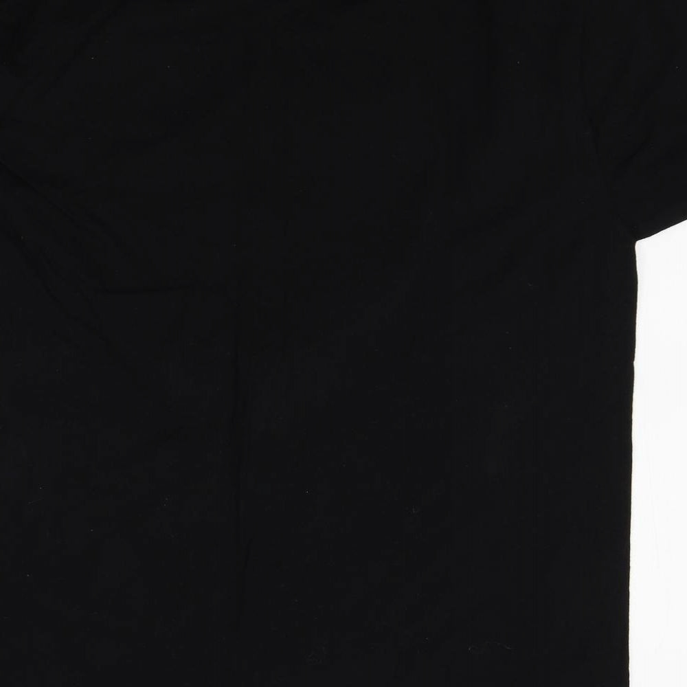 Super Mens Black    T-Shirt Size M  - funny