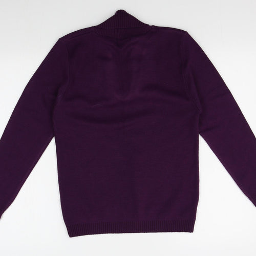 Glimpse Womens Purple   Pullover Jumper Size S