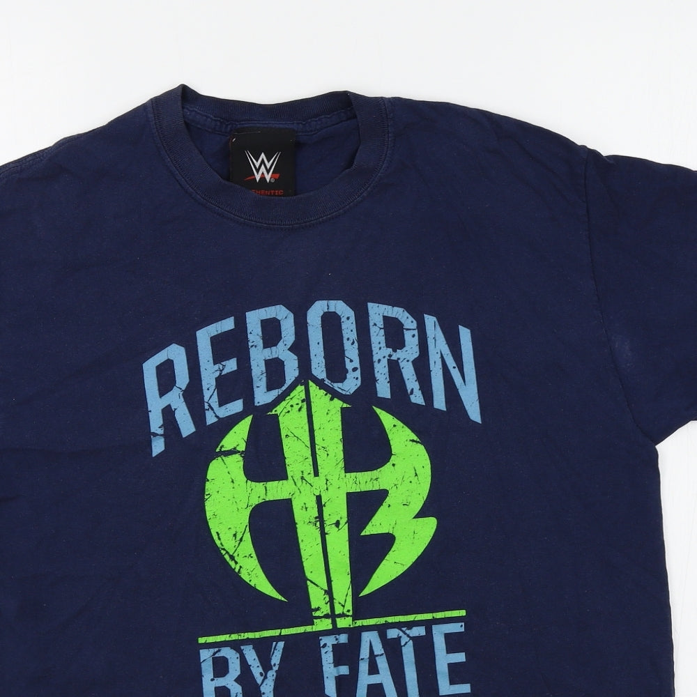 WWE Mens Blue    T-Shirt Size M