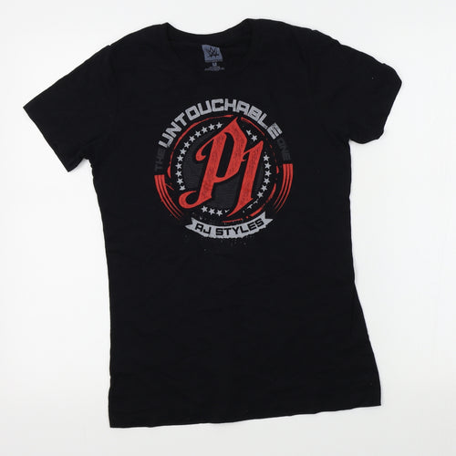WWE Womens Black   Basic T-Shirt Size M