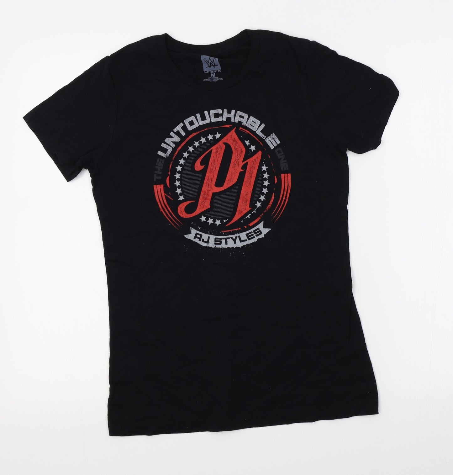WWE Womens Black   Basic T-Shirt Size M