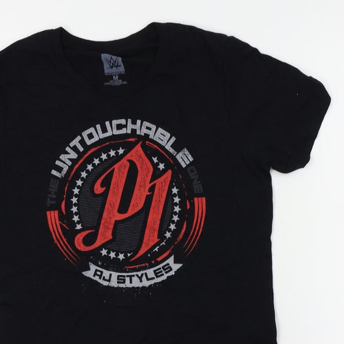 WWE Womens Black   Basic T-Shirt Size M