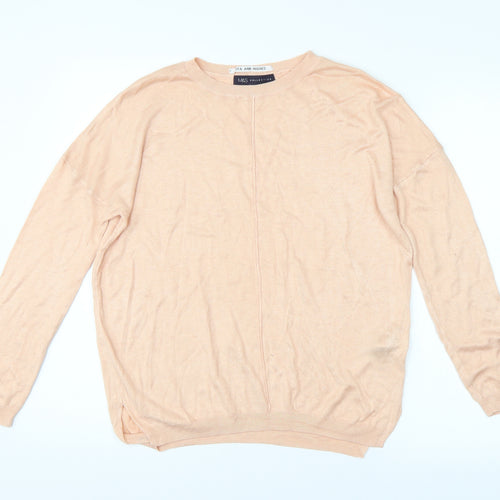 M&S Womens Pink   Pullover Jumper Size M