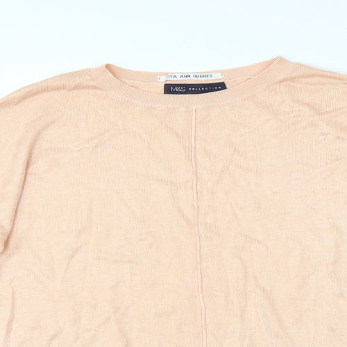 M&S Womens Pink   Pullover Jumper Size M