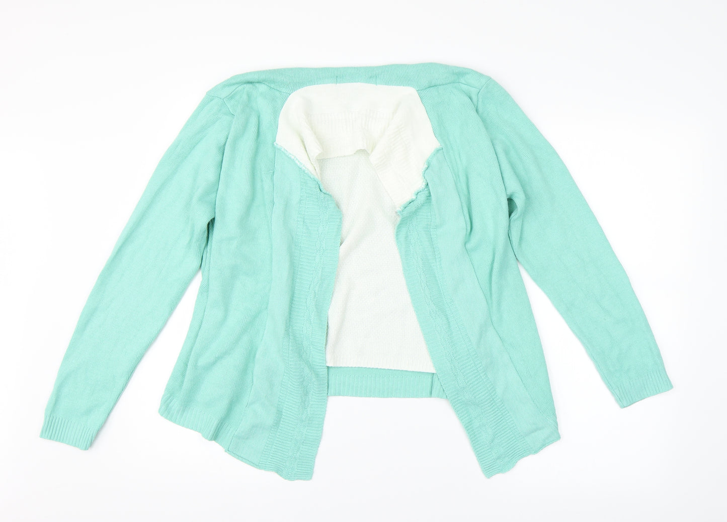 Preworn Womens Green Argyle/Diamond  Cardigan Jumper