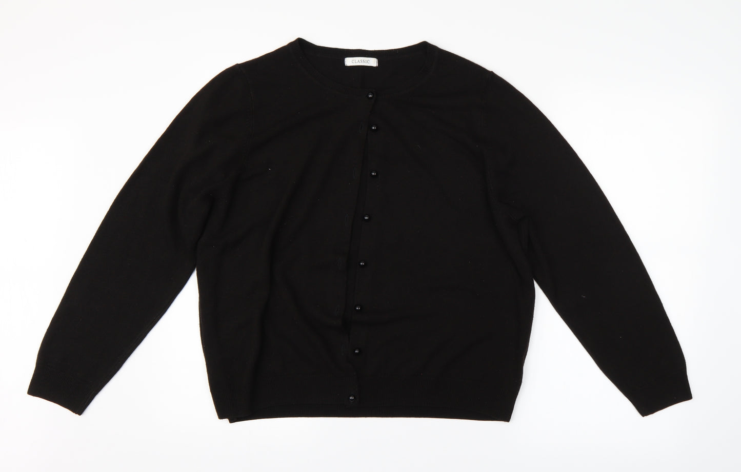 Preworn Womens Black   Cardigan Jumper