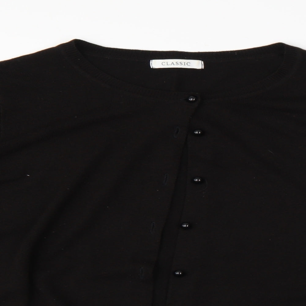 Preworn Womens Black   Cardigan Jumper